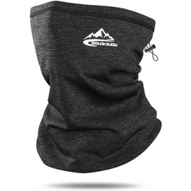 FELICE Neck Warmer, Neck Guard, Men's, Warm, Back Fabric, Windproof, Stretchable, Snowboarding, Motorcycle, Work, Outdoor Activities, gray (dark gray)