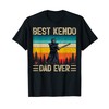 Mens Funny Vintage Retro Best Kendo Dad Ever Father's Day