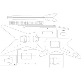 Electric Guitar Routing Template - ML