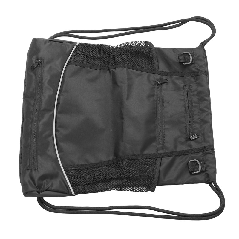 Basketball Backpack Black Large Capacity Drawstring Bag Outdoor Sports Camping