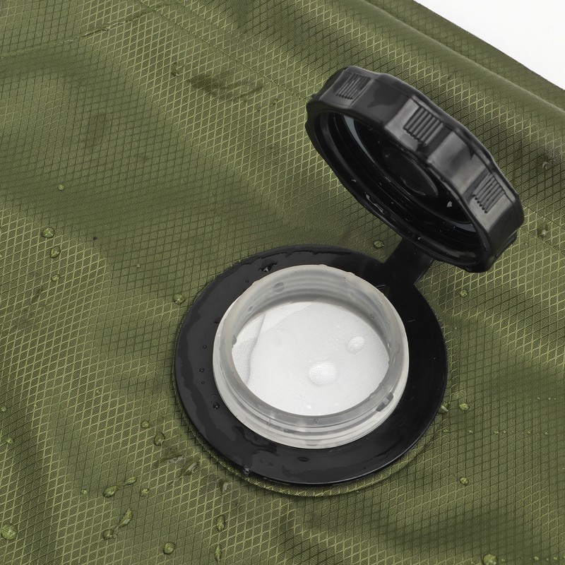 Green 20L Solar Heating Shower Bag Foldable PVC Folding Camping