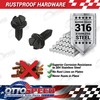 OttoSpeed License Plate Screws and Caps Kit - Anti Theft