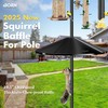iBorn Squirrel Baffle for Bird Feeder Pole, 19.5” Oversized Baffle,