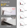 MABOZOO Pillow Wedge for Headboard Gap,White Bed Wedge Gap Filler