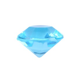 Paquete de 1000 cuentas de diamante acrílico transparente para soporte de bursh, relleno de jarrón, para centro de mesa, boda, fiesta de novia, decoración de florero, 6 mm (azul)