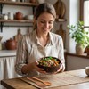 ZISHAN 3PCS Coconut Bowl Set, Large Coconut Shell Bowls for