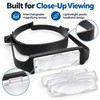 Headband Glass with Interchangeable Lenses for Sewing & Crafts -