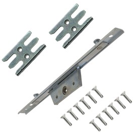 250mm Offset Espag Universal Repair Kit Window Lock Gearbox Mechanism 16mm U Rail Bar Rod 20mm Backset 8mm Mushrooms Keeps + Screw Included