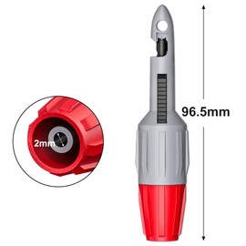 Cleqee 2 Piece Heavy Duty Wire Probe Insulation Terminal Set with 2 mm Socket for Multimeter Voltmeter Electrical Testing