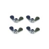 Wing Nuts Wing Nuts Galvanised M6 Pack of 4 (0020)