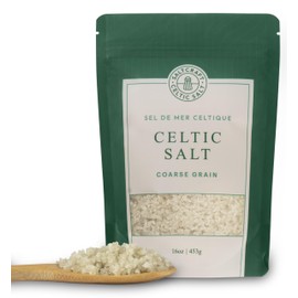 SALTCRAFT CELTIC SALT - Celtic Salt, Coarse Grain Crystals, Low Sodium 20% | Perfect for Hydration & Cooking | Kosher Certified & Mineral Salt | Non-GMO - 16 Ounce (1 Pack)