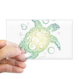 CafePress Sea Turtle Sticker Rectangle Bumper Sticker Car Decal