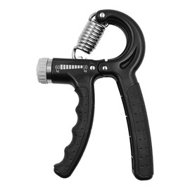 NUZAMAS 2 Pcs Hand Grip Strengthener 10-60kg Adjustable Resistance Forearm Grip Hand Trainer Non-Slip Gripper for Men Women Athletes Musicians Wrist Gripper Black
