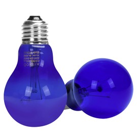 AIICIOO Basking Spot Lamp UVA Daylight Blue Reptile Lamp Heating Lamp E27 UVA Light for Lizards Snakes Turtles Bearded Dragons Geckos 25 W Pack of 2