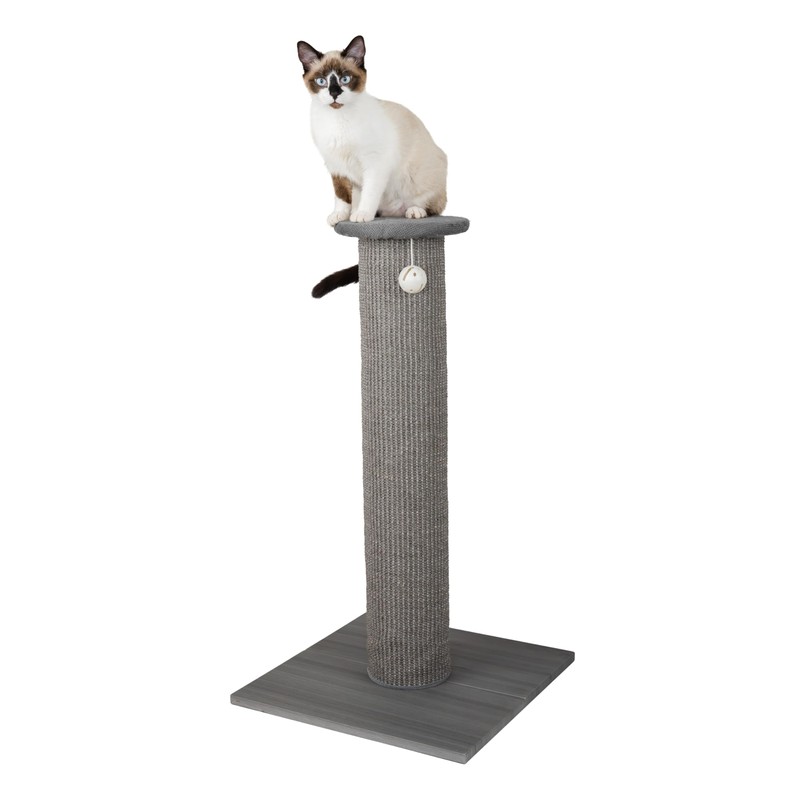 Kitty City Sisal Mat Scratch Perch (Gray)