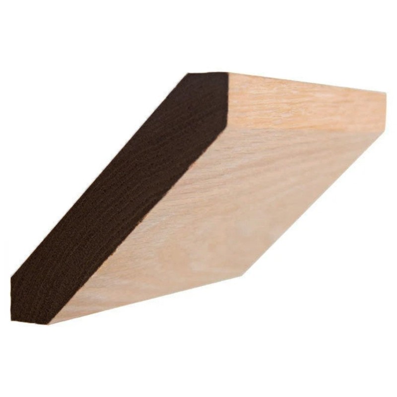 EWCR38 Shaker Craftsmen Crown Moulding Trim, 3/4" x 4", Poplar,