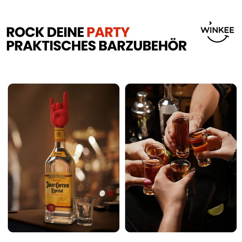 Winkee Rocks - Rock Hand Bottle Pourer: Wine and Spirits