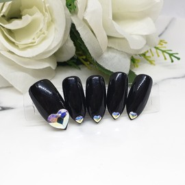  No.1202 Handmade Nail Tips  - Short Round Square /  No.1202 수제네일팁  - 숏라운드스퀘어