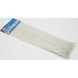 50 7.2mm x 300mm Cable Ties White