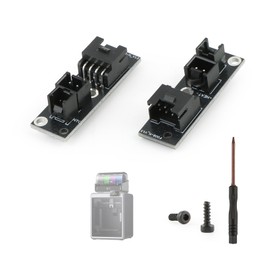 2 Pcs Hotend Adapter Board for Crealiity K2/K2 Pro/K2 Plus Extruder Hot End Cable Adapter Board Printer Replacement Parts Black with Tool