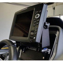 PROcise Outdoors DEK-it Dash Fish Finder Mount, Boat Electronics Mounts Tournament Grade, Single Unit Design, Made from Aluminum