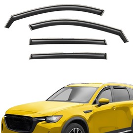 Extra Durable Window Deflectors in-Channel Window Visors Rain Guards Fit for Mazda CX-90 2024-2026, Sun Visors, Wind Vent for Shades, Exterior Car Accessories - 4pcs. AG0965