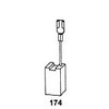 Carbon Brushes for Bosch GWS 20-180 J Grinder 6.3 x