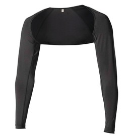 Otafuku Glove JW-636 Summer Arm Cover, Shrug (Integrated Arm Cover, Cool Touch, Sweat Absorbent, Quick Drying, Compression, UV Protection, Black, Size 3L