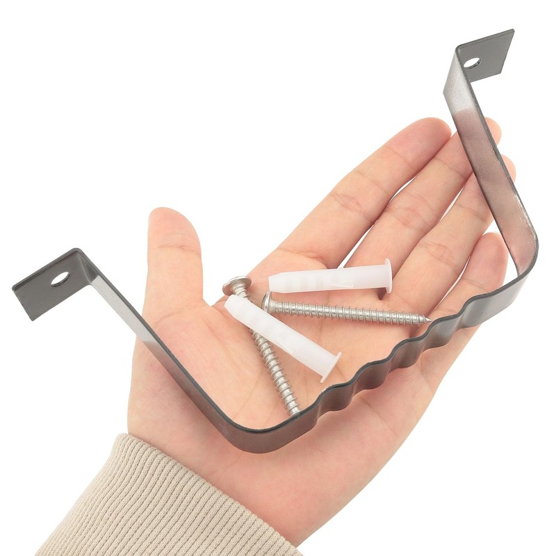 ITROLLE 2PCS Aluminum Downspout Adapter Gutter Strap Square Pipe Fixed