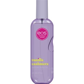 eos Cashmere Body Mist, Vanilla Cashmere, Soft Musk, Cozy Caramel, Hair Mist, Body Spray for Women Moisturizing, Hyaluronic Acid, Vanilla Body Spray, Vegan, Cruelty-free, 6 fl oz