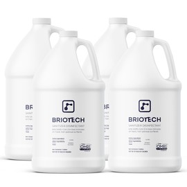 BRIOTECH Sanitizer Disinfectant Hypochlorous, Kill 99.99% of Viruses & Bacteria, Control Mold, Eliminate Odor, Gentle for Nursery & Play Rooms, Food Contact Surface Sanitizer, 1 Gallon Refill (4 Pack)