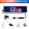 Plikapli Programmable Flexible LED Sign 15''x4'' Scrolling Bright Advertising LED