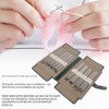 55 Uds Agujas de Tejer de Doble Punta Kit de