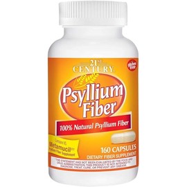 21st Century, Psyllium Fiber, 160 Capsules - 2pc