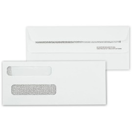 5Forms Double Window Self Seal Check Envelope 8 5/8 x 3 5/8" - QTY 100