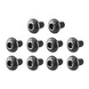 uxcell M3x5mm Button Head Hex Socket Cap Screw Bolt Black