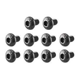uxcell M3x5mm Button Head Hex Socket Cap Screw Bolt Black 100pcs