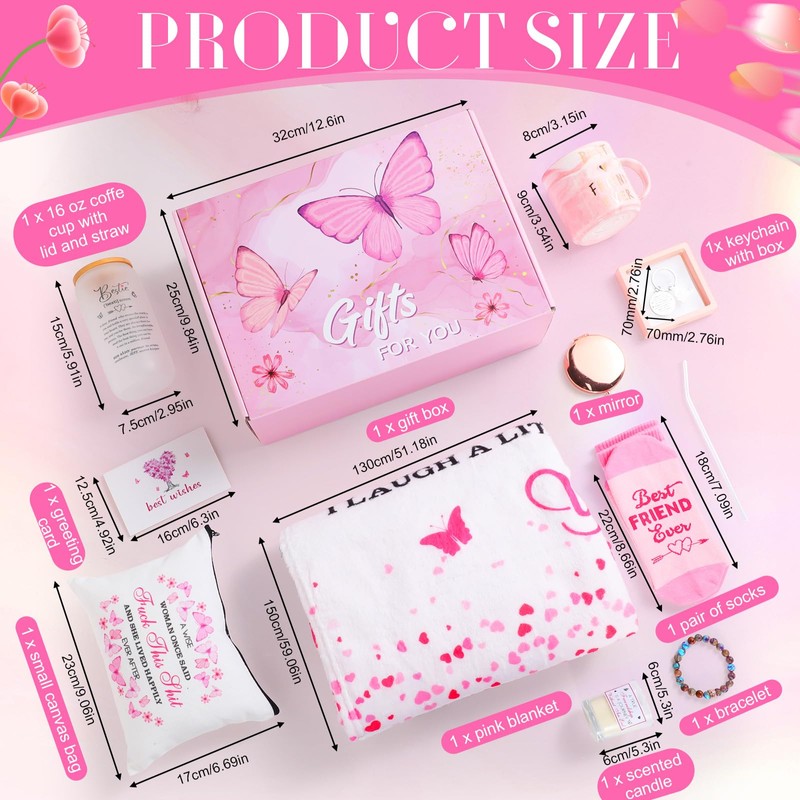 Blosssound Best Friends Ever Gifts for Women, Birthday Gifts for