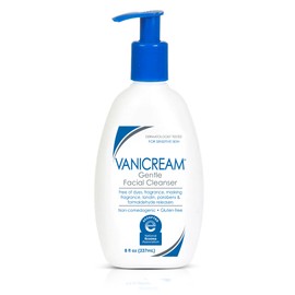 Vanicream Gentle Facial Cleanser for sensitive Skin with Pump Dispenser, 8 Ounce                                                                      