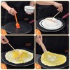Crepe Spreader Dough Spreader with Wooden Spatula Pancake Dough Spreader