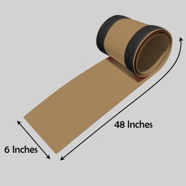 Rubber Bond Carpet Cord Cover Strips - Carpet Cord Hider for Easy Cable Management - 6"x48" Cord Covers for Wires on Floor - Low Profile Carpet Cable Cover - Floor Wire Cover for Carpet - Brown