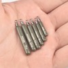 MUUNN 10 Pack Tungsten Free Rig Skinny Drop Shot Weights,Raindrop