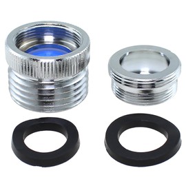 Bxian 3/4 Inch Solid Brass Chrome Plated Faucet Aerator Adapter Garden Hose Adapter for Garden Hose Sink Faucet