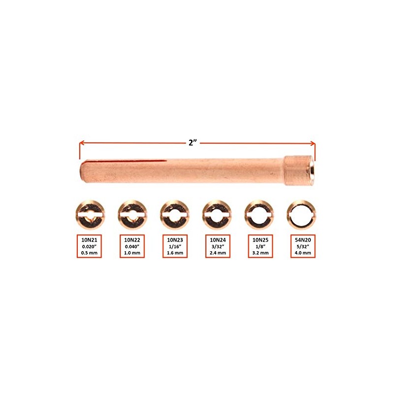 SÜA - Collet for TIG Welding Torches 17/18/26-3/32'' (2.4mm) -