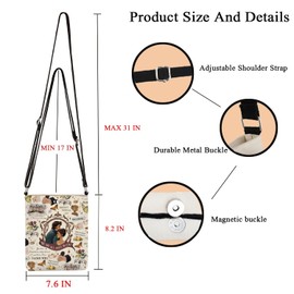 FUNYSO Romance Reader Merchandise Literary Gift Classic Novel Lover Gift We Are All Fools In Love Crossbody Bag, Fools in Cb UK, 0