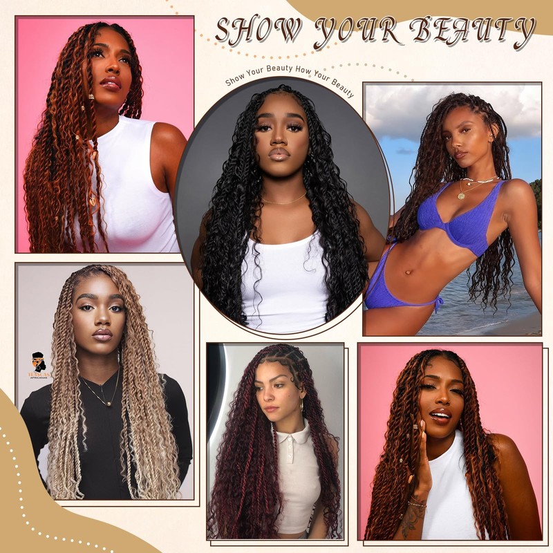 Senegalese Twist Crochet Hair with Curly Ends for Black Women