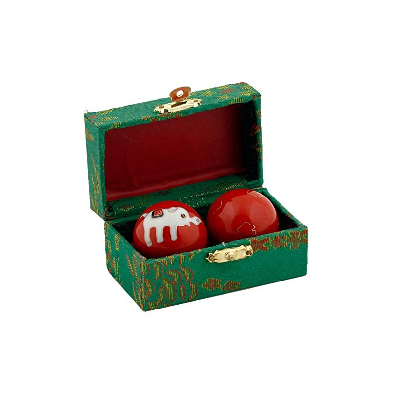 QiGong Singing Ball 1 Pair with Sound Mechanism, Meditation Ball,
