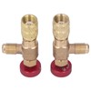 2PCS Refrigeration Control Valve 1/4SAE Male Thread 5/16SAE Female Thread
