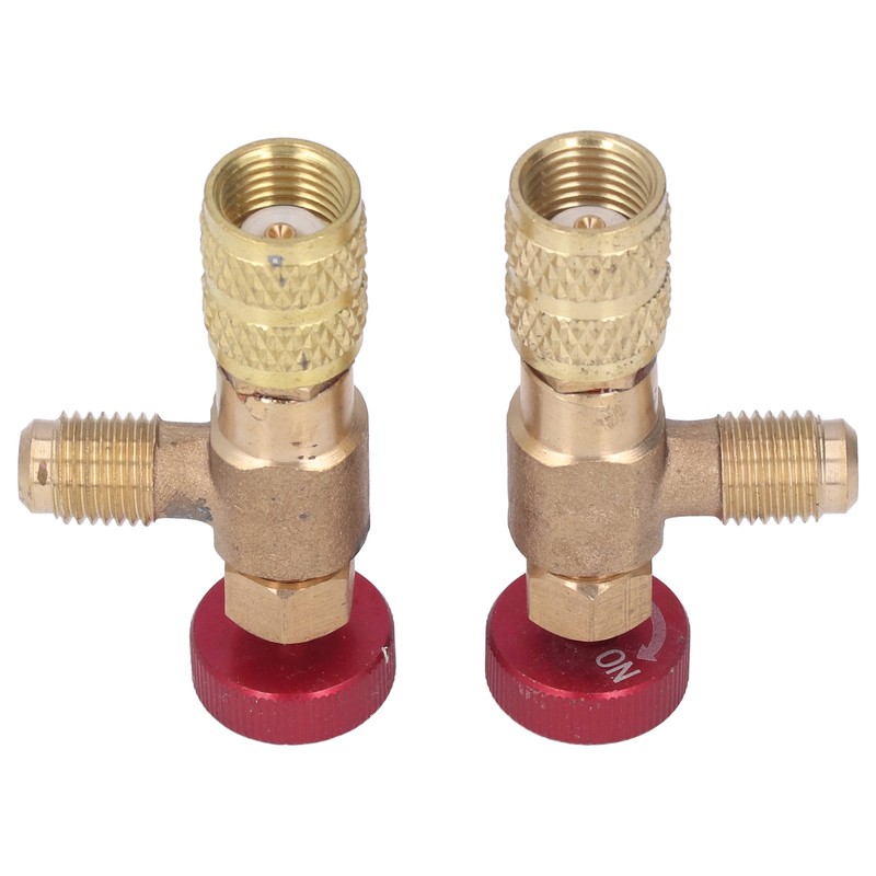 2PCS Refrigeration Control Valve 1/4SAE Male Thread 5/16SAE Female Thread