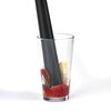Barfly Muddler, 12 pulgadas de lujo, compuesto, negro